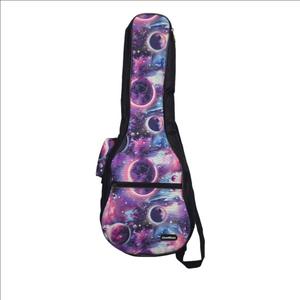 CloudMusic Ukulele Gig Bag Case – Galaxy / Planet Pattern | Soprano or Concert